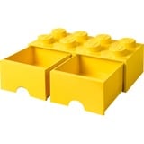 Room Copenhagen Tiroir à briques LEGO 8 jaune, Boîte de rangement Jaune