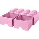 Room Copenhagen Tiroir à briques LEGO 8 rose, Boîte de rangement Rose