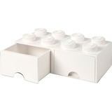 Room Copenhagen Tiroir de briques LEGO 8 blanc, Boîte de rangement Blanc