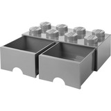 Room Copenhagen Tiroir de rangement LEGO 8 Gris, Boîte de rangement Gris foncé