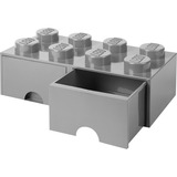 Room Copenhagen Tiroir de rangement LEGO 8 Gris, Boîte de rangement Gris foncé