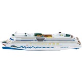 SIKU Bateau de croisière - 1/1400ème, Jeu véhicule Blanc/Bleu