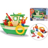 Simba Fireman Sam - Le bateau de pêche de Charlie avec figurine, Jeu véhicule 