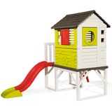 Smoby Maison de jeux sur pilotis avec toboggan, Jeux de jardin