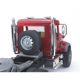 bruder Camion MACK Granite avec chargeur surbaissé et JCB 4CX, Modèle réduit de voiture Rouge, 02813