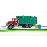 bruder Camion poubelle MACK Granite, Modèle réduit de voiture Vert/Rouge, 02812