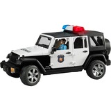 bruder Véhicule Miniature - Jeep Wrangler Unlimited Rubicon Police Avec Policier, Modèle réduit de voiture 2526