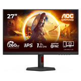 AOC 27G4ZR 27" Moniteur gaming Noir/rouge, 1x DisplayPort, 2x HDMI, 240 Hz, (OC)