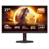 AOC 27G4ZR 27" Moniteur gaming  Noir/Rouge, 260Hz (OC), HDMI, DisplayPort