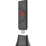 ASUS ASUS ROG USB-BE92 3bnd BE6500 WiFi 7 adp, Adaptateur WLAN Noir/Rouge