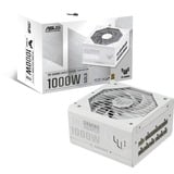 ASUS TUF Gaming 1000W Gold White Edition alimentation  Noir, 4x PCIe, gestion complète des câbles, 1x 12VHPWR