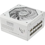 ASUS TUF Gaming Gold White Edition alimentation modulaire 1000 watt Blanc, 1x 12V-2x6, 4x PCIe, 1000 W, 100 - 240 V, Actif, 130 W, 1000 W, 130 W