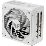 ASUS TUF Gaming Gold White Edition alimentation modulaire 1000 watt Blanc, 1x 12V-2x6, 4x PCIe, 1000 W, 100 - 240 V, Actif, 130 W, 1000 W, 130 W