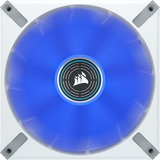 Corsair ML140 LED ELITE Blue, Ventilateur de boîtier Blanc/Bleu