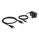 DeLOCK Hub USB 10 Gops avec 4 ports + port de chargement rapide Gris