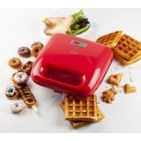 Domo DOMO Snackmaker 3-in-1, Machine à apéritives Rouge