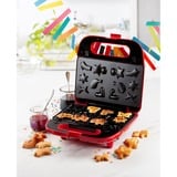 Domo DOMO Snackmaker 3-in-1, Machine à apéritives Rouge