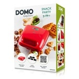 Domo DOMO Snackmaker 3-in-1, Machine à apéritives Rouge