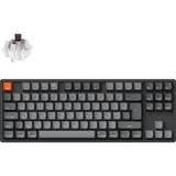 Keychron K8 Max-J3Z RGB clavier mécanique Noir, Layout BE (AZERTY), Keychron Super Brown, 80 % (TKL), Hot-swappable, Bluetooth, 2.4GHz