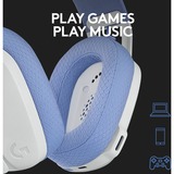 Logitech G435 LIGHTSPEED, Casque gaming Blanc, Bluetooth, Pc, PlayStation 4, PlayStation 5