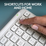 Logitech Signature Slim K950 clavier sans fil Blanc, Layout US-International (QWERTY)