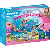 PLAYMOBIL Calendrier de l'Avent - Jeu de bain Le monde des sirènes, Jouets de construction 70777