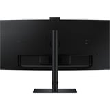 Samsung ViewFinity S6 S65VC 34" Moniteur UltraWide incurvé Noir, 1x DisplayPort, 1x HDMI, 1x USB-C, 2x USB-A, 1x RJ-45