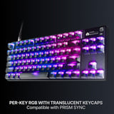 SteelSeries Apex Pro TKL Gen 3 (Steel) RGB clavier gaming mécanique Gris, Layout US (QWERTY), SteelSeries OmniPoint 3.0, 80% (TKL)