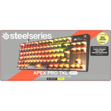 SteelSeries RGB clavier gaming mécanique Gris, Layout US (QWERTY), SteelSeries OmniPoint 3.0, 80% (TKL)