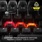 SteelSeries RGB clavier gaming mécanique Gris, Layout US (QWERTY), SteelSeries OmniPoint 3.0, 80% (TKL)