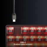 SteelSeries RGB clavier gaming mécanique Gris, Layout US (QWERTY), SteelSeries OmniPoint 3.0, 80% (TKL)