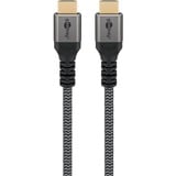 goobay Plus Câble HDMI ultra haut débit Gris, 1 mètre