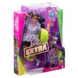 Barbie Extra Doll 7 - Top & Furry Shrug with Pet Pomeranian, Poupée 