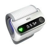 Braun iCheck 7 Poignet Automatique, Tensiomètre Blanc/Argent, Poignet, Automatique, Blanc, Boutons, LED, AA