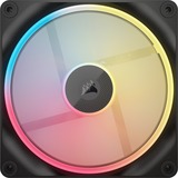 Corsair iCUE LINK LX140-R RGB PWM Reverse Fans Starter Kit, Ventilateur de boîtier Noir, 2 pièces, 4 broches PWM