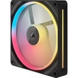 Corsair iCUE LINK LX140-R RGB PWM Reverse Fans Starter Kit, Ventilateur de boîtier Noir, 2 pièces, 4 broches PWM