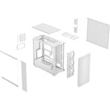 Fractal Design Epoch XL TG boîtier midi tower Blanc | 2x USB-A | 1x USB-C | Window