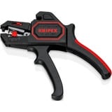 KNIPEX Dénudeur d'isolant automatique 12 62 180 SB, Pince à dénuder Noir/Rouge, coupe-fil intégré