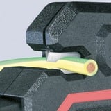 KNIPEX Dénudeur d'isolant automatique 12 62 180 SB, Pince à dénuder Noir/Rouge, coupe-fil intégré