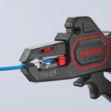 KNIPEX Dénudeur d'isolant automatique 12 62 180 SB, Pince à dénuder Noir/Rouge, coupe-fil intégré