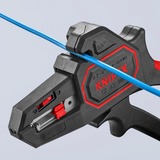 KNIPEX Dénudeur d'isolant automatique 12 62 180 SB, Pince à dénuder Noir/Rouge, coupe-fil intégré