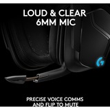 Logitech G935 Wireless 7.1 Surround Sound LIGHTSYNC casque gaming over-ear Noir, PC, PlayStation 4, Xbox One, Nintendo Switch