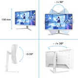 Philips Evnia 27M2N5201P 27" Moniteur gaming Blanc, 1x DisplayPort, 2x HDMI, 260 Hz, (OC)