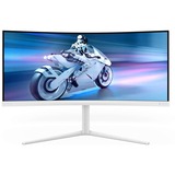 Philips Evnia 34M2C5501A 34" Moniteur UltraWide gaming incurvé  Blanc, 180 Hz, HDMI, DisplayPort, Audio, AMD FreeSync