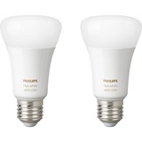 Philips Hue White and Color Ambiance 2-pack E27, Lampe à LED 2200K - 6500K, Dimmable
