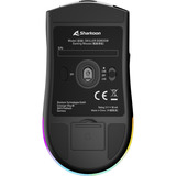 Sharkoon SGM25W, Souris gaming Noir, 12 000 dpi, LED RGB