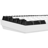 Sharkoon SKILLER SGK50 S3, clavier gaming Blanc, Layout États-Unis, Gateron Yellow, Layout US, Jaune Gateron, LED RGB, Hot-swappable, 75%.