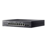 TP-Link Omada SG2210XMP-M2 Smart Switch 8 ports 2.5GBASE-T Noir, 8x PoE+, 2x 10GE SFP+