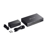 TP-Link Omada SG2210XMP-M2 Smart Switch 8 ports 2.5GBASE-T Noir, 8x PoE+, 2x 10GE SFP+