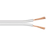 goobay LSK 2x2.5 - 10m câble audio Blanc Blanc, 10 m, Blanc